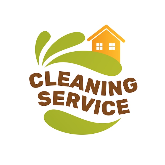 Cleaning service logo template