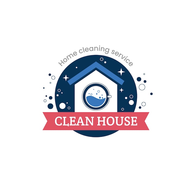 Cleaning service logo template