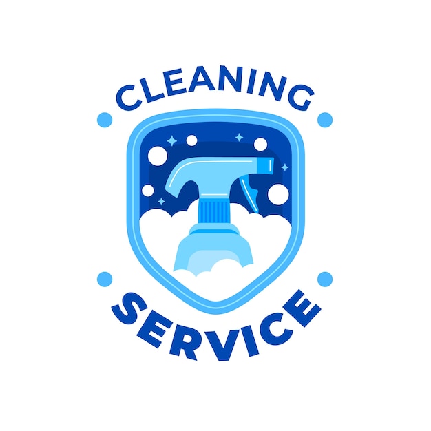 Free vector cleaning service logo template