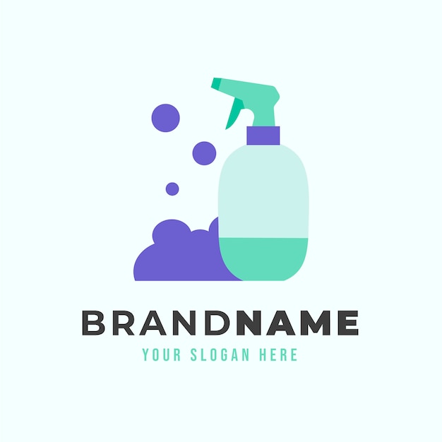 Cleaning service logo template