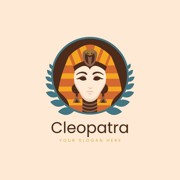 Cleopatra logo design template