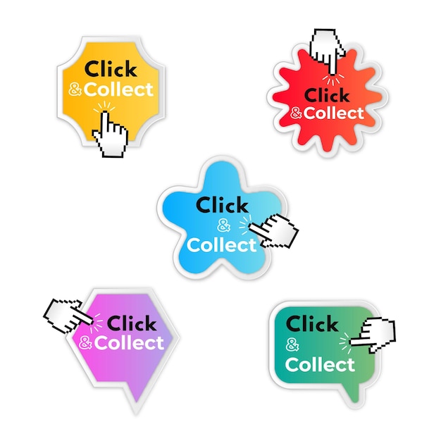 Click and collect button collection