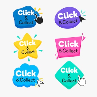 Click and collect button collection