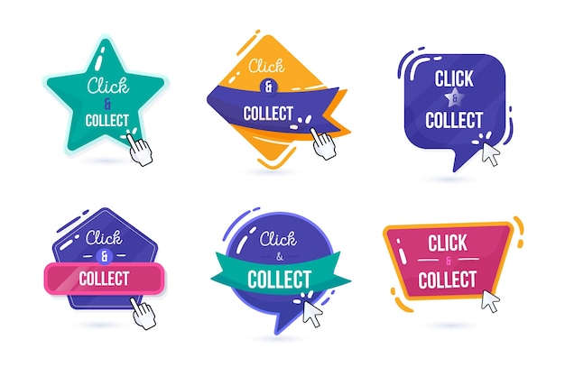 Click and collect button collection