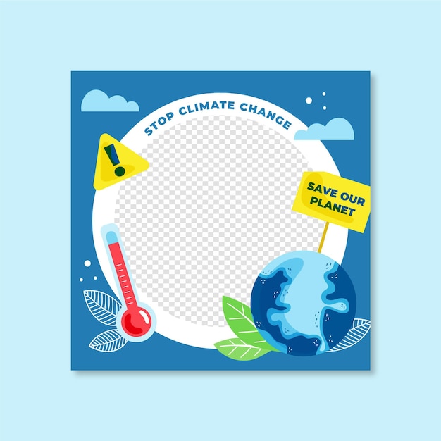 Climate change facebook frame