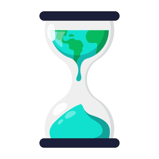 Free vector climate change sand timer