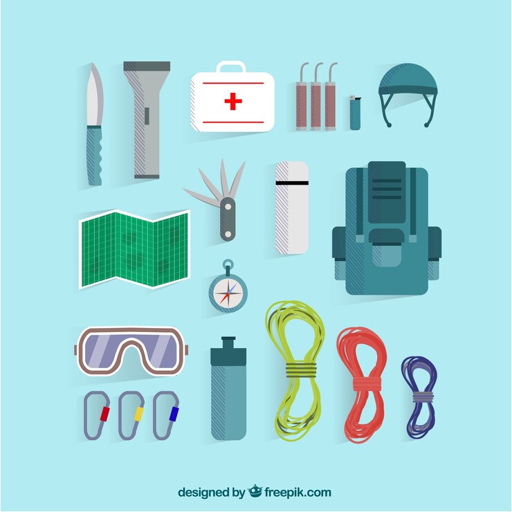 Free Vector climbing accessories