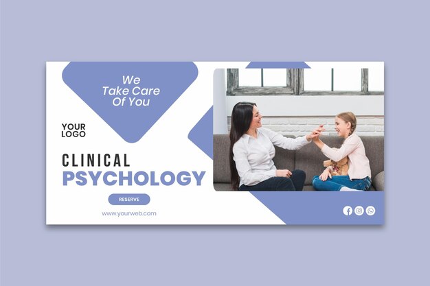clinical psychology banner template