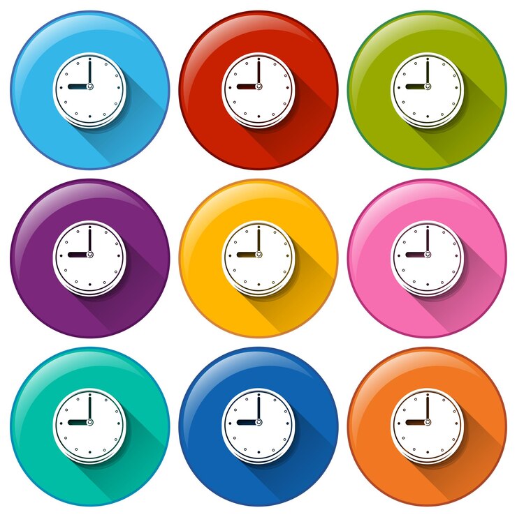 Free Vector clock icons