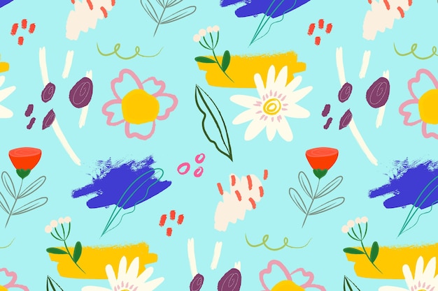 Clolorful floral pattern