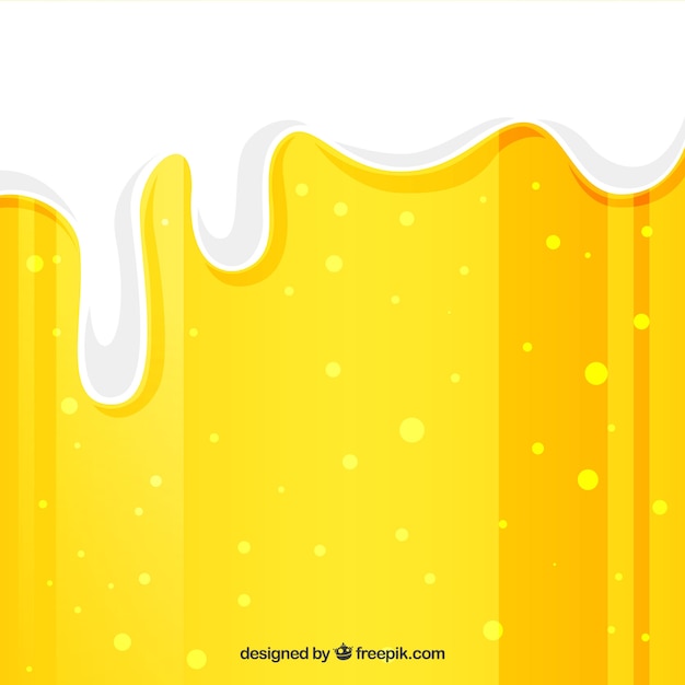 Free vector close up beer design