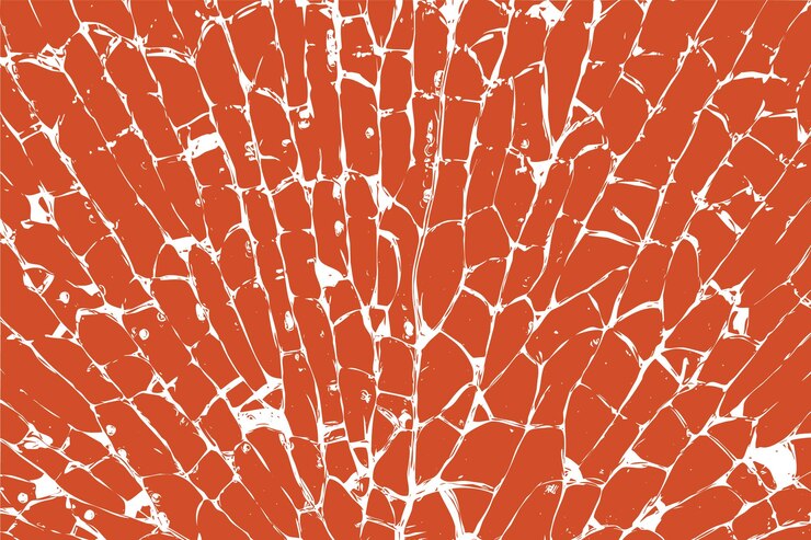 Free Vector a close up of a red and white surface with a pattern of a leaf on it