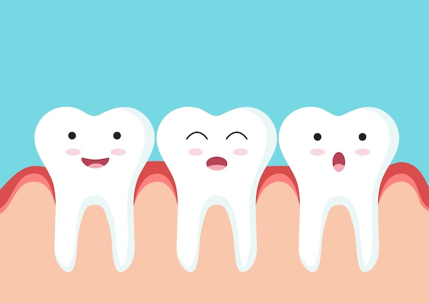 Download Healthy happy tooth cartoon Vector | Free Download