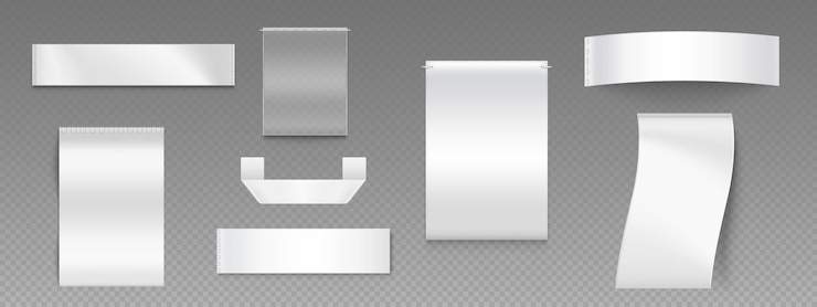 Free Vector cloth tags and loops set