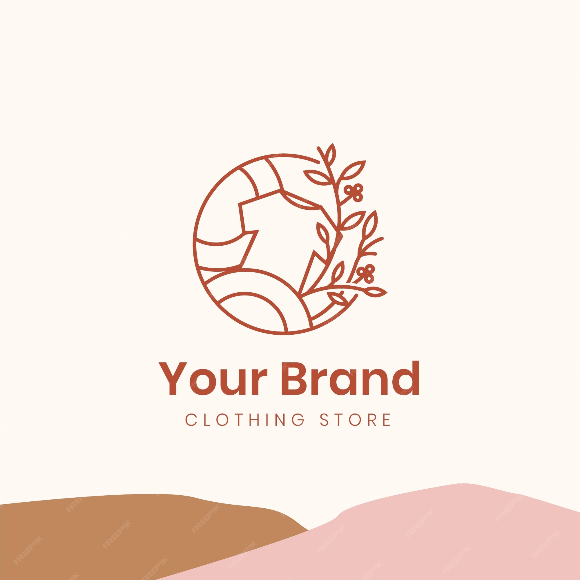 Free Vector | Clothing logo template