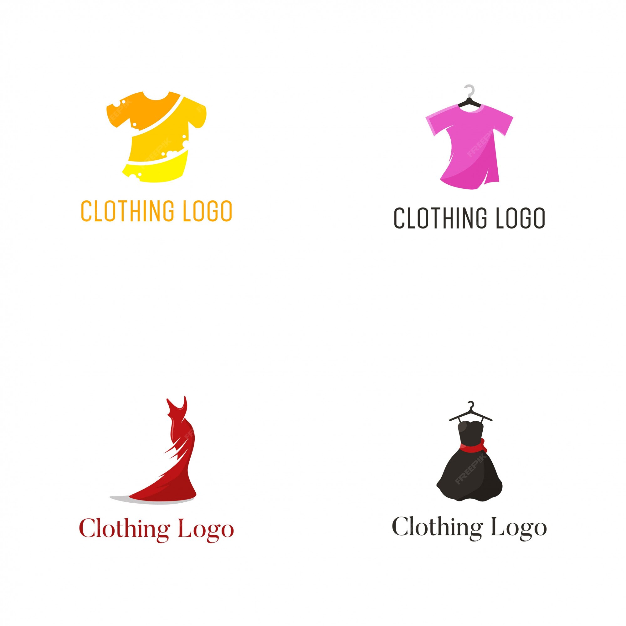 Premium Vector | Clothing logo vector design template