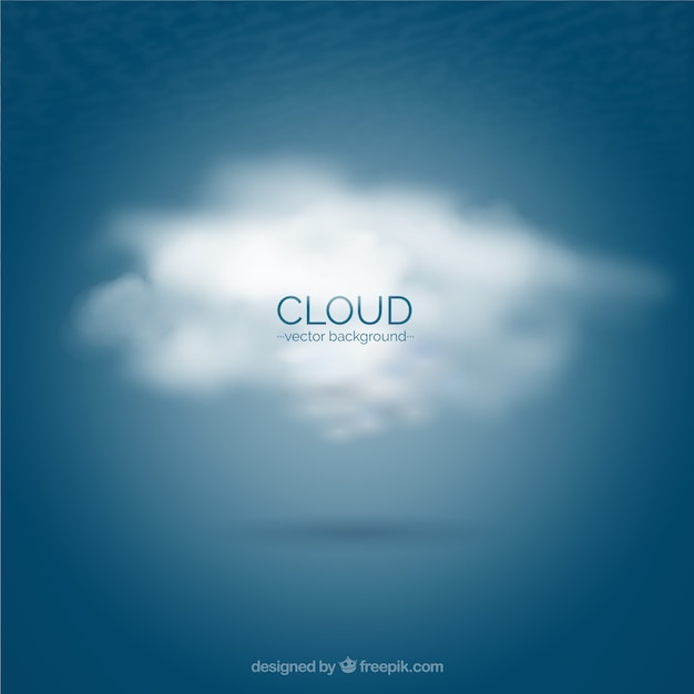 Free vector cloud background