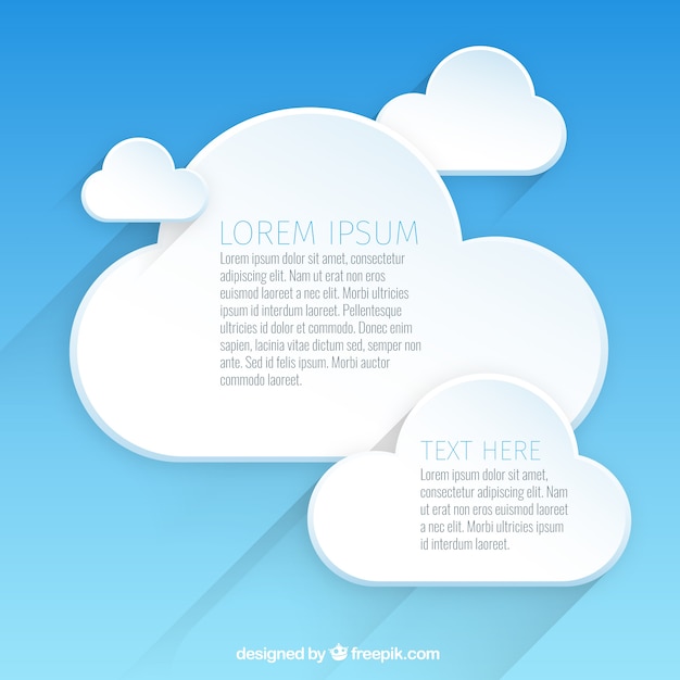 Cloud banners template