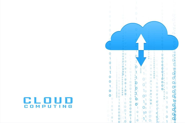 Cloud computing with data inflow and outflow binary codes