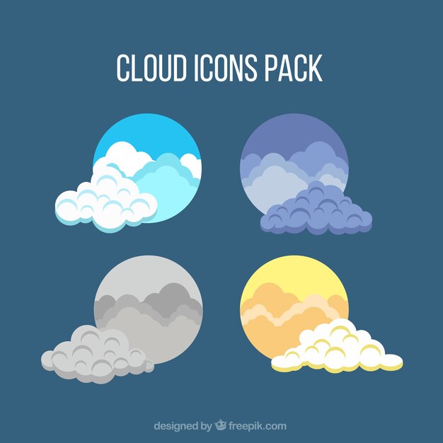 Cloud icons pack