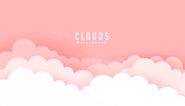 Clouds background in pastel colors