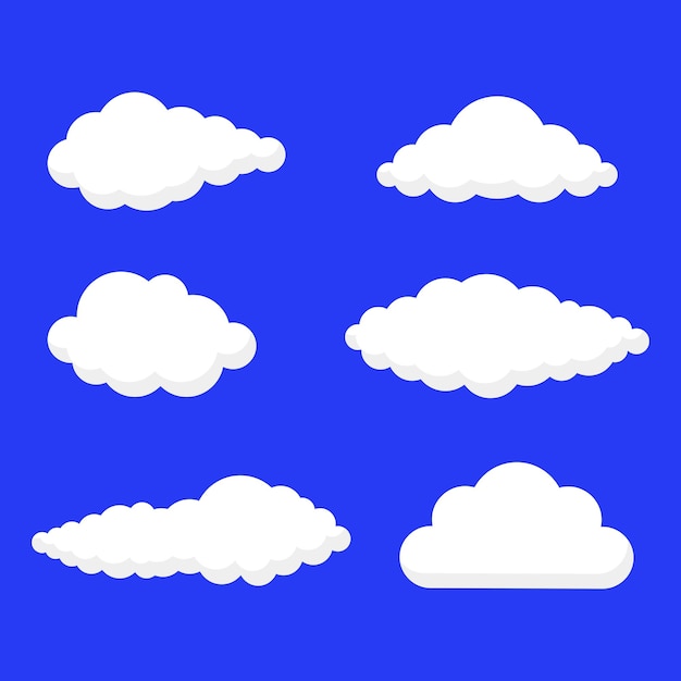 Clouds On Blue Background