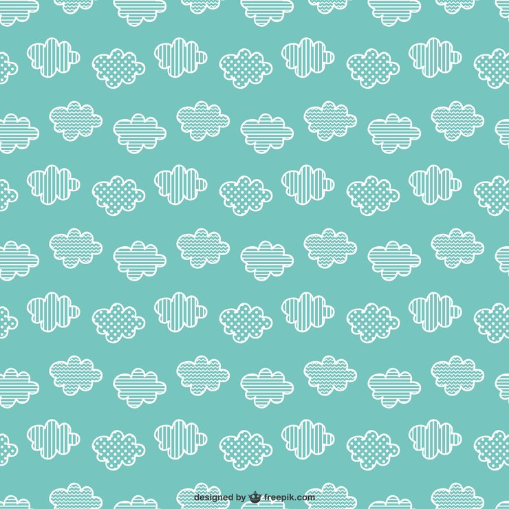 Free Vector clouds seamless pattern