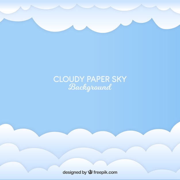 Cloudy paper style background