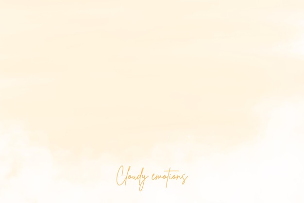 Free vector cloudy pastel watercolor background