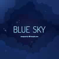 Free vector cloudy sky background in flat style