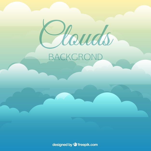 Free vector cloudy sky background