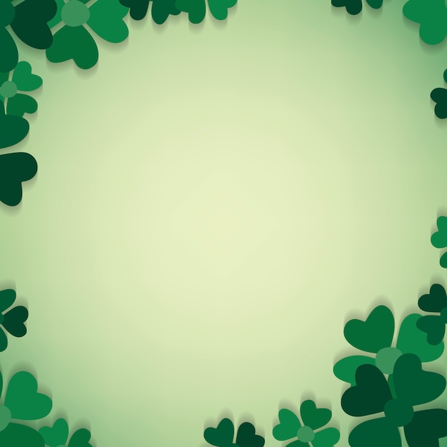 Free vector clover framed background