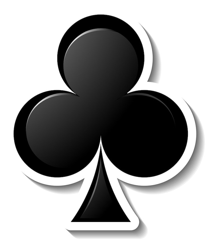 Free Vector club playing card symbol