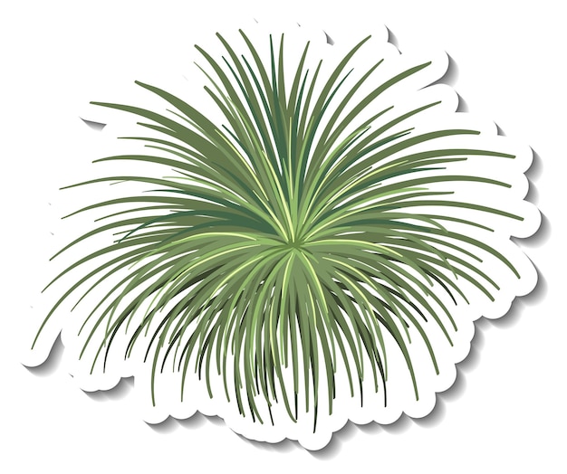 Free vector clump of grass in cartoon style