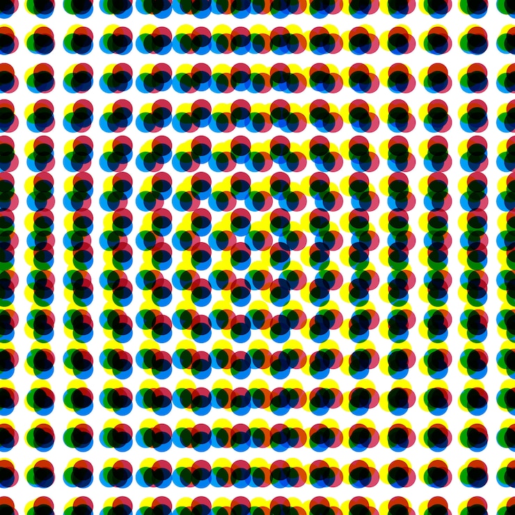 Free Vector cmyk abstract dots background