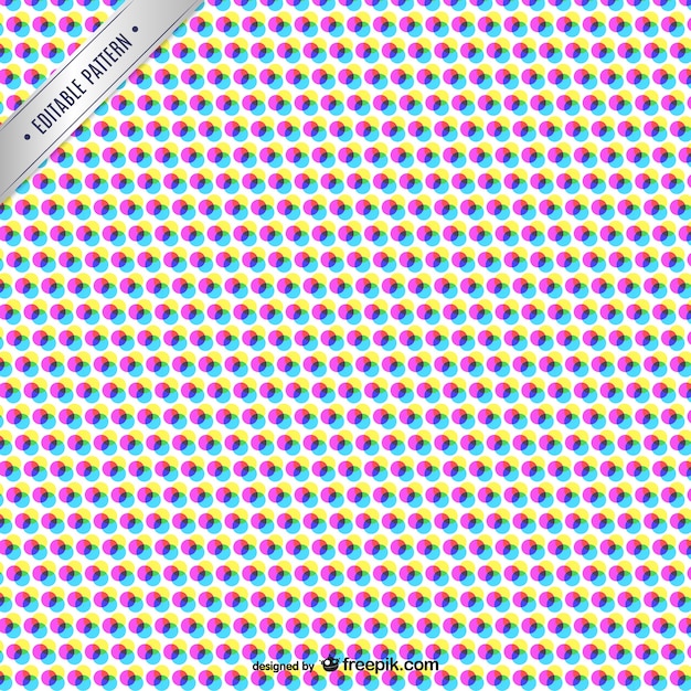 Cmyk абстрактный узор с цветными точками