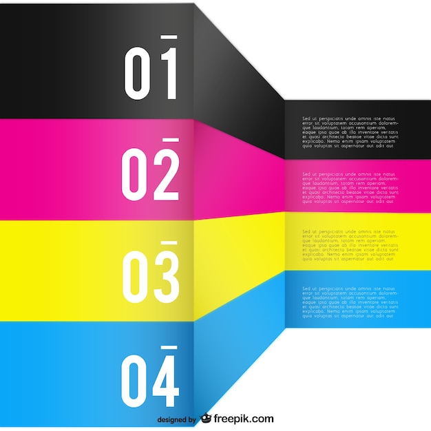 Free vector cmyk background template