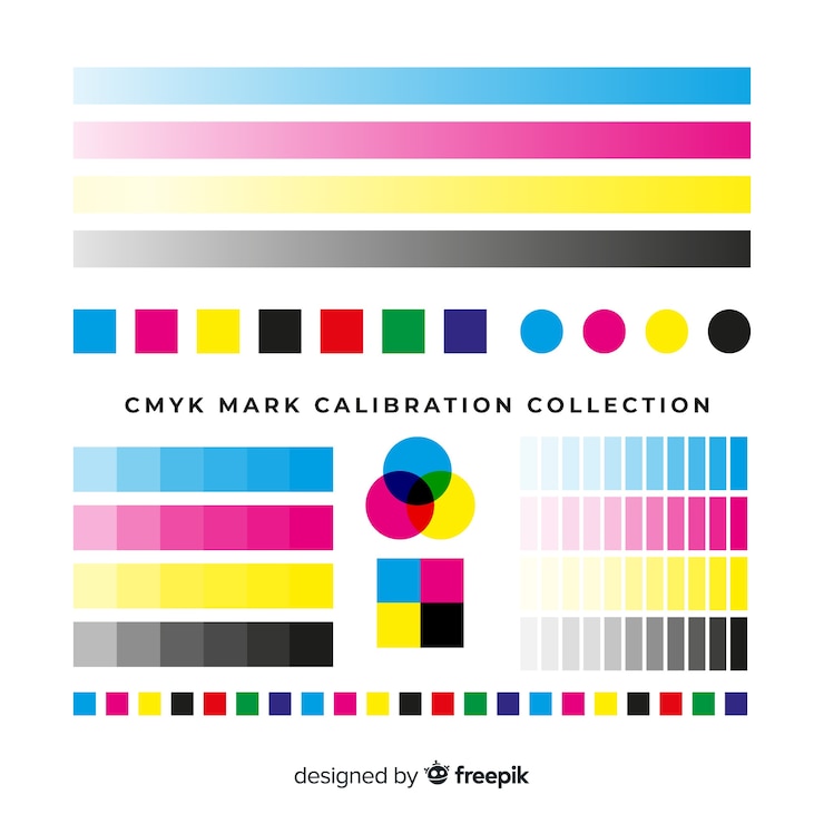 무료 Vector cmyk 교정 요소 수집