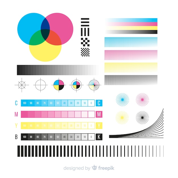 Cmyk calibration element collection