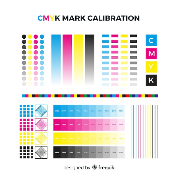 Cmyk calibration element collection