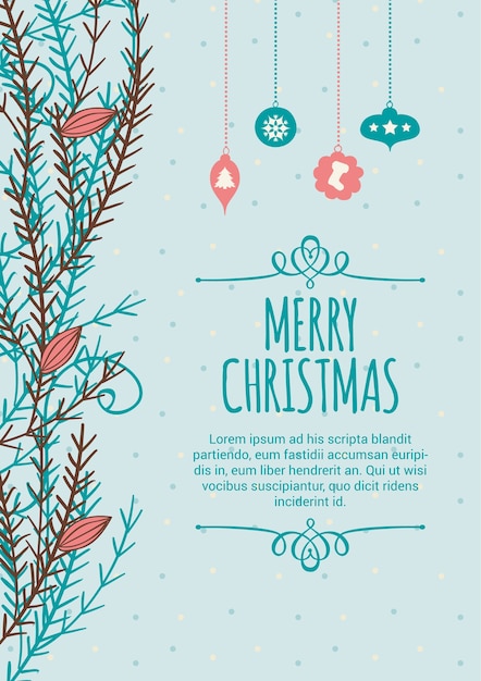 Шаблон cmyk рождественская открытка