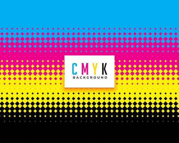 Cmyk 색상 하프톤 스타일 배경