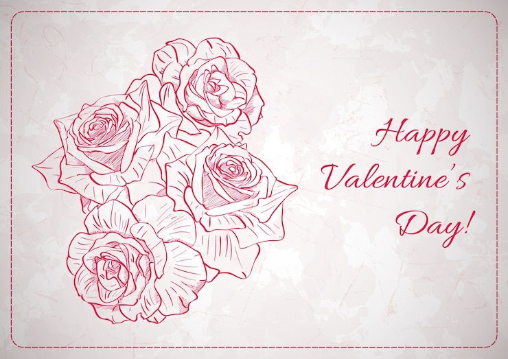 Free Vector cmyk grunge valentine's card