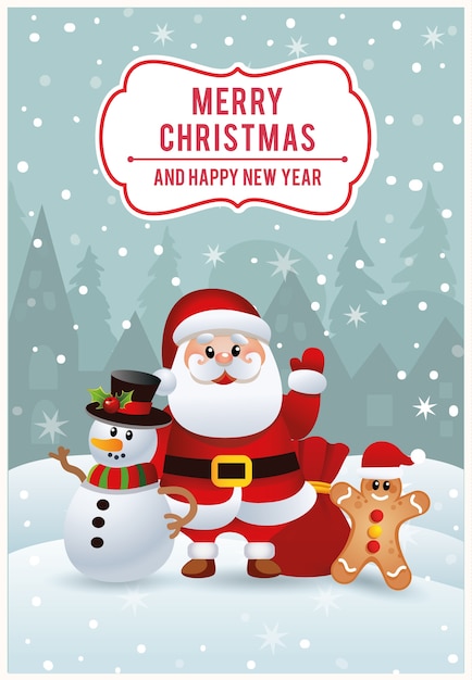 Free vector cmyk merry christmas greetings