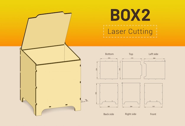 Cnc. laser cutting box.
