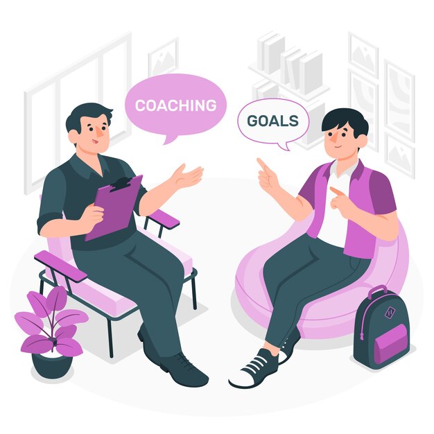 Coaching concept illustration