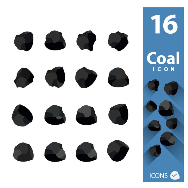 Coal icons collection