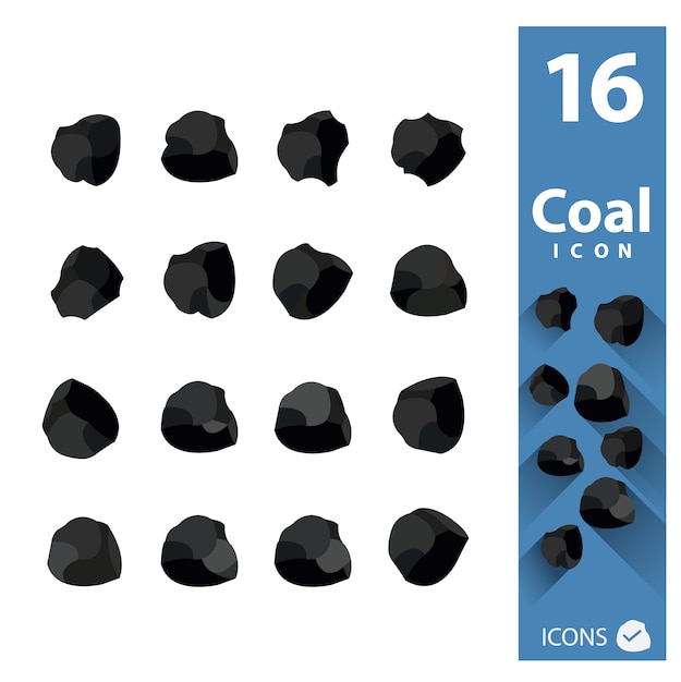 Coal icons collection
