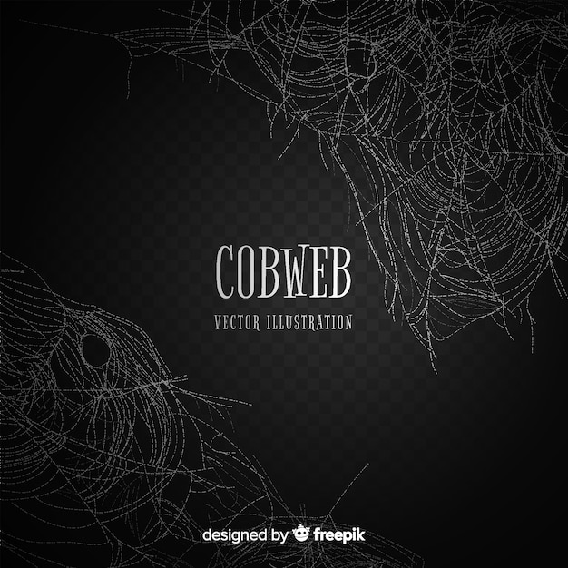 Free vector cobweb background