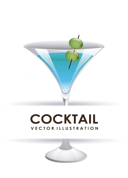 Cocktail graphic design  vector illustration